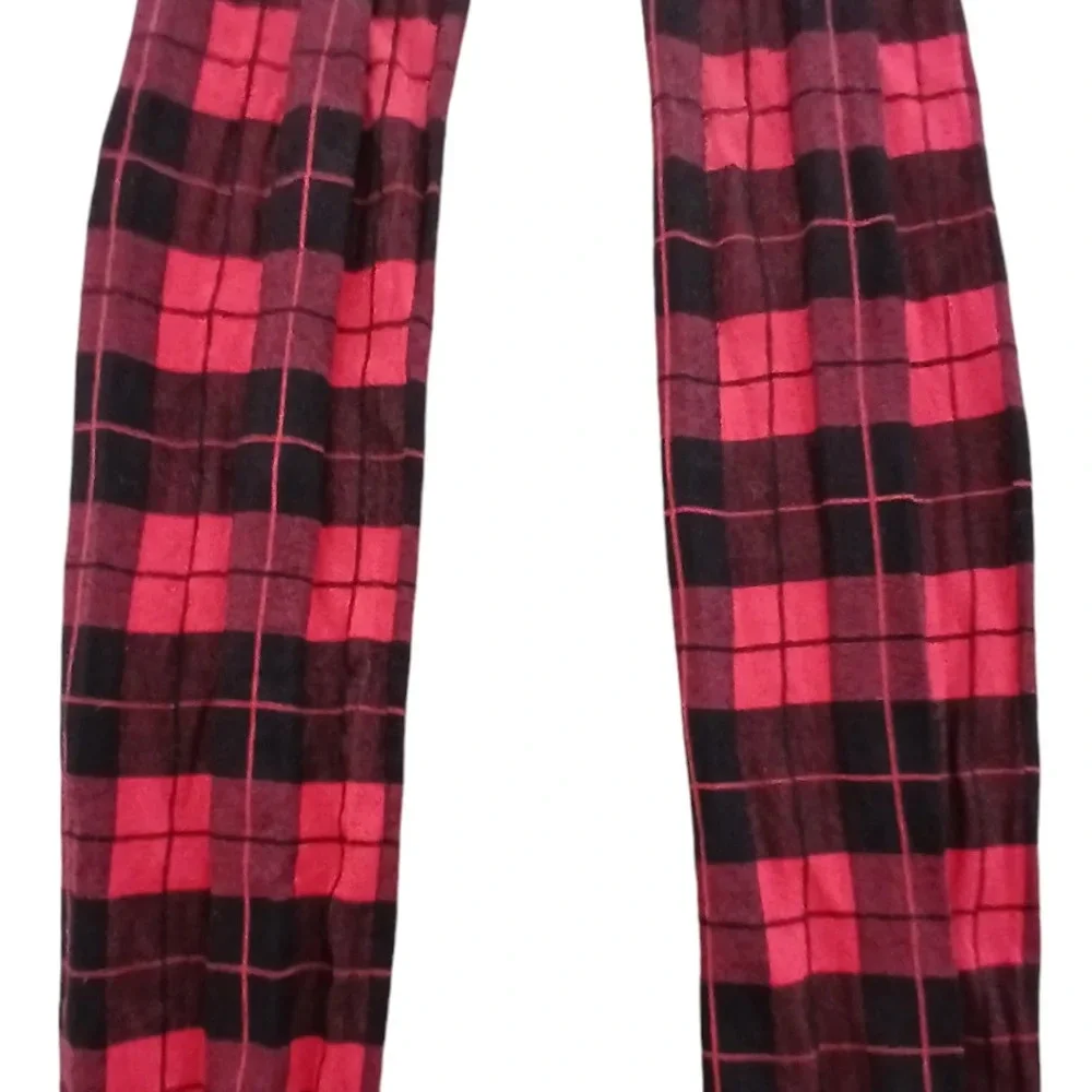 UO Plaid Tights Red & Black Scotch Tape Print Panty Hose OS 90s Grunge Punk Goth